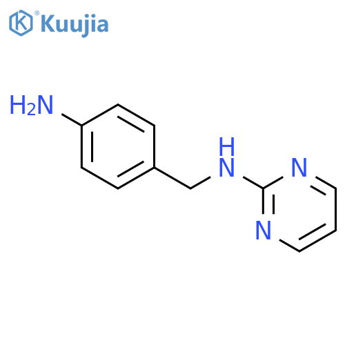 2-Pyrimidinamine, N-[(4-aminophenyl)methyl]- structure