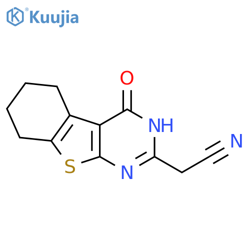 2-{3-oxo-8-thia-4,6-diazatricyclo[7.4.0.02,?]trideca-1(9),2(7),5-trien-5-yl}acetonitrile structure