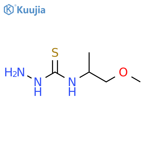 3-Amino-1-(1-methoxypropan-2-yl)thiourea structure