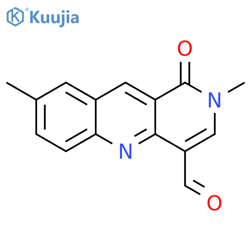 2,8-dimethyl-1-oxo-1H,2H-benzob1,6-naphthyridine-4-carbaldehyde structure