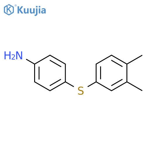 Benzenamine, 4-[(3,4-dimethylphenyl)thio]- structure