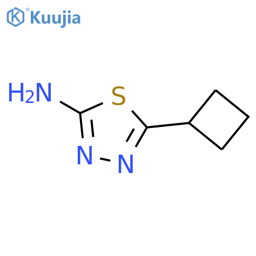 5-Cyclobutyl-1,3,4-thiadiazol-2-amine structure