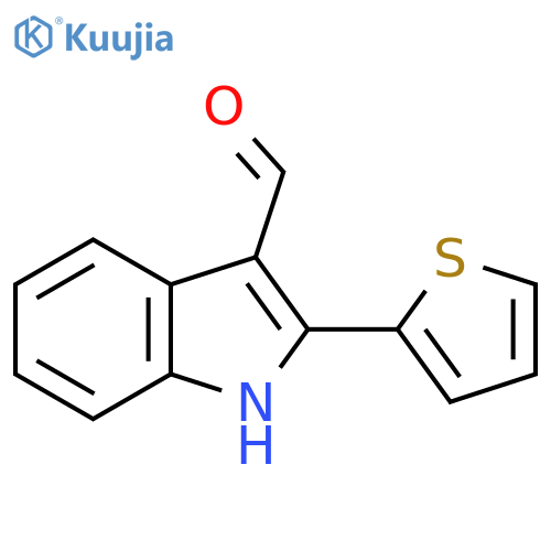 2-(2-Thienyl)-1H-indole-3-carbaldehyde structure
