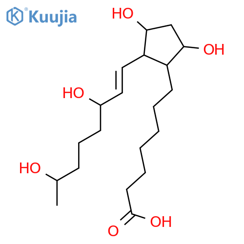 (9S,11R,13E,15S)-9,11,15,19-Tetrahydroxy-13-prostenoic acid structure