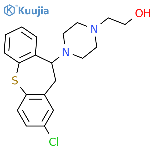 1-Piperazineethanol,4-(2-chloro-10,11-dihydrodibenzo[b,f]thiepin-10-yl)- structure