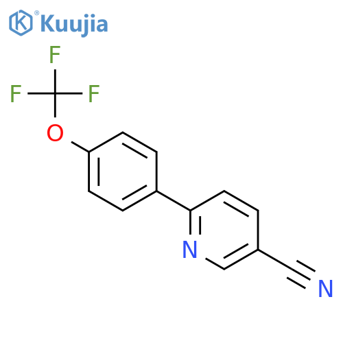 3-Pyridinecarbonitrile, 6-[4-(trifluoromethoxy)phenyl]- structure