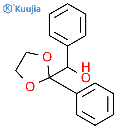 Phenyl-(2-phenyl-1,3-dioxolan-2-yl)methanol structure