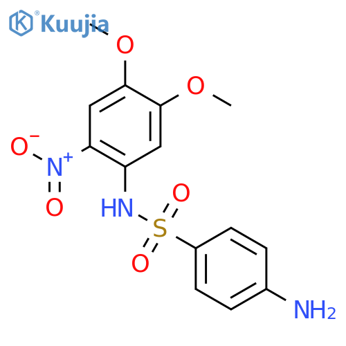 4-amino-N-(4,5-dimethoxy-2-nitrophenyl)benzenesulfonamide structure