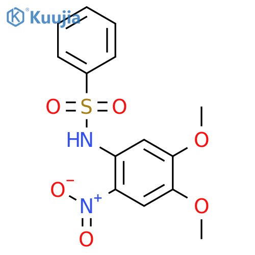 N-(4,5-dimethoxy-2-nitrophenyl)benzenesulfonamide structure