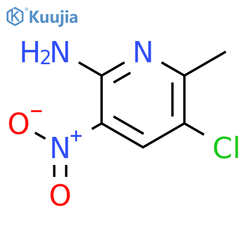 2-Amino-5-chloro-3-nitro-6-picoline structure