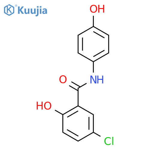 BENZAMIDE, 5-CHLORO-2-HYDROXY-N-(4-HYDROXYPHENYL)- structure