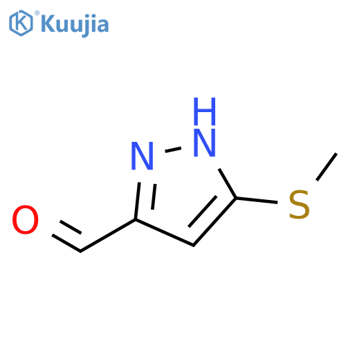 5-(Methylthio)-1H-pyrazole-3-carbaldehyde structure