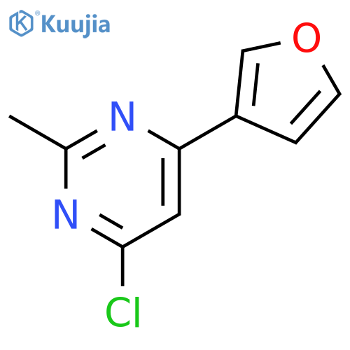4-chloro-6-(furan-3-yl)-2-methylpyrimidine structure