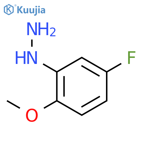 (5-fluoro-2-methoxyphenyl)hydrazine structure