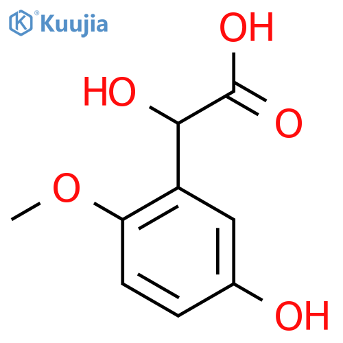 5-Hydroxy-2-methoxymandelic acid structure