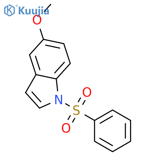 1H-Indole, 5-methoxy-1-(phenylsulfonyl)- structure