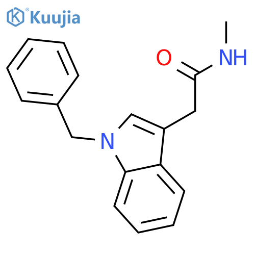 2-(1-benzyl-1H-indol-3-yl)-N-methylacetamide structure