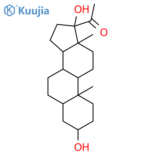 Pregnan-20-one,3,17-dihydroxy-, (3a,5b)- structure