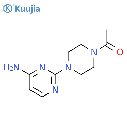Piperazine, 1-acetyl-4-(4-amino-2-pyrimidinyl)- structure