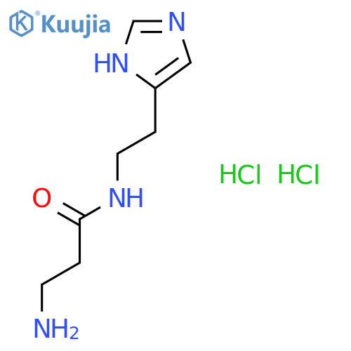 N-(2-(1H-Imidazol-5-yl)ethyl)-3-aminopropanamide dihydrochloride structure