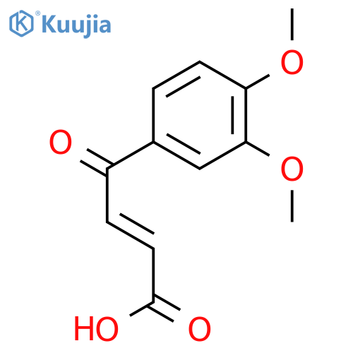 4-(3,4-Dimethoxyphenyl)-4-oxobut-2-enoic Acid structure