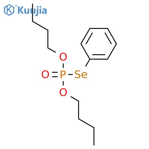 Phosphoroselenoic acid, O,O-dibutyl Se-phenyl ester structure