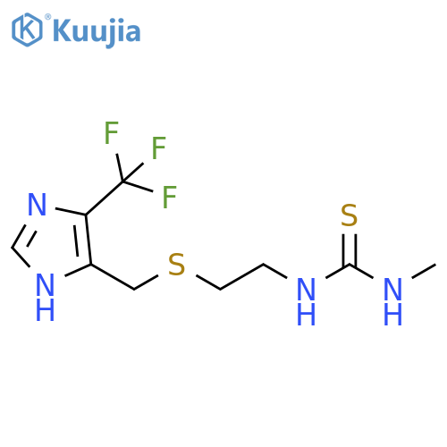 Thiourea,N-methyl-N'-[2-[[[5-(trifluoromethyl)-1H-imidazol-4-yl]methyl]thio]ethyl]- structure