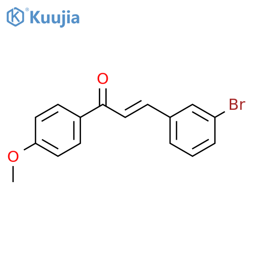 2-Propen-1-one, 3-(3-bromophenyl)-1-(4-methoxyphenyl)- structure