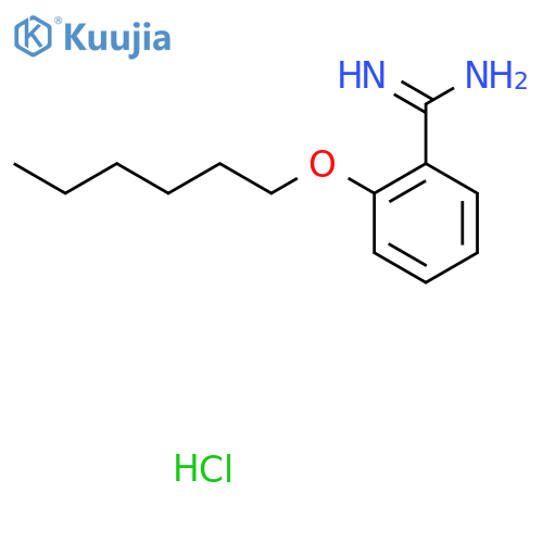 2-Hexyloxy-benzamidine; hydrochloride structure