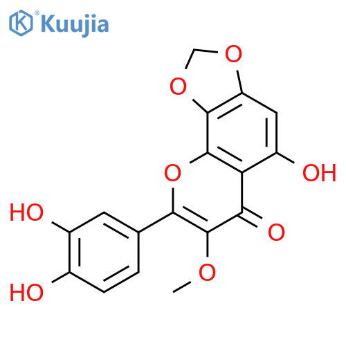 8-(3,4-Dihydroxy-phenyl)-5-hydroxy-7-methoxy-[1,3]dioxolo[4,5-h]chromen-6-on structure