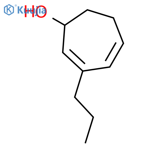 2,4-Cycloheptadien-1-ol, 3-propyl- (9CI) structure