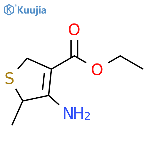 3-Thiophenecarboxylicacid,4-amino-2,5-dihydro-5-methyl-,ethylester(9CI) structure