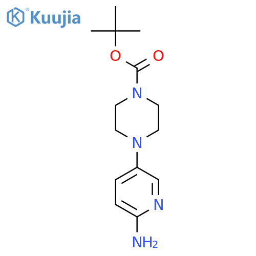 tert-Butyl 4-(6-aminopyridin-3-yl)piperazine-1-carboxylate structure