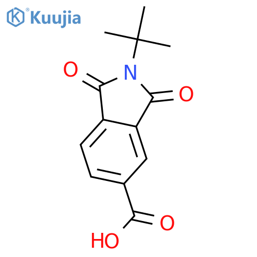 2-tert-Butyl-1,3-dioxoisoindoline-5-carboxylic Acid structure