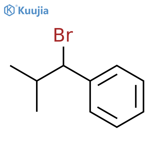 (1-bromo-2-methylpropyl)benzene structure