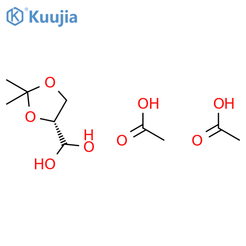 METHANEDIOL, [(4R)-2,2-DIMETHYL-1,3-DIOXOLAN-4-YL]-, DIACETATE structure