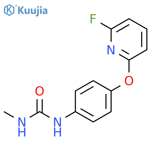 Urea, N-[4-[(6-fluoro-2-pyridinyl)oxy]phenyl]-N'-methyl- structure
