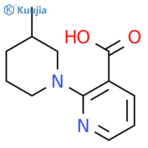 2-(3-Methylpiperidin-1-yl)nicotinic acid structure