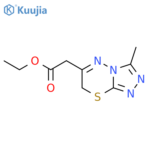 <br>(3-Methyl-7H-[1,2,4]triazolo[3,4-b][1,3,4]thiadiazin-6-yl)-acetic acid ethy l ester structure