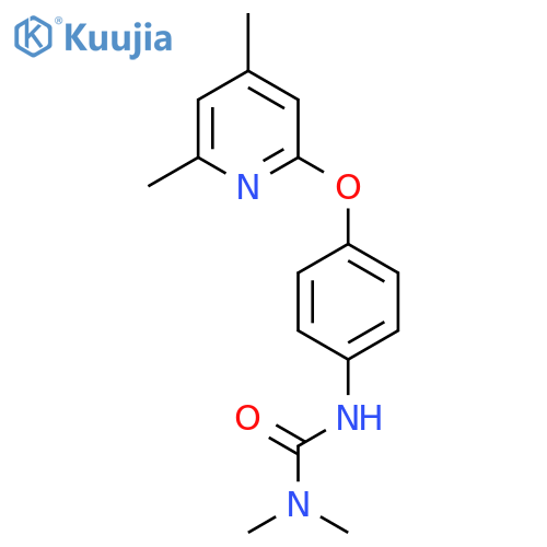 Urea, N'-[4-[(4,6-dimethyl-2-pyridinyl)oxy]phenyl]-N,N-dimethyl- structure