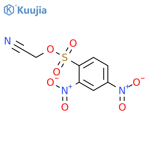 BENZENESULFONIC ACID, 2,4-DINITRO-, CYANOMETHYL ESTER structure