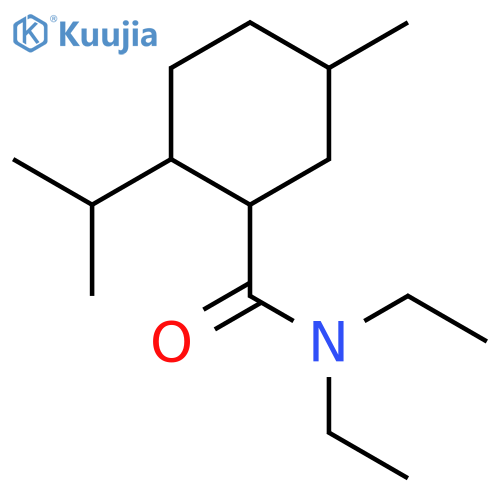 Cyclohexanecarboxamide,N,N-diethyl-5-methyl-2-(1-methylethyl)- structure