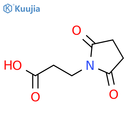 3-(2,5-Dioxopyrrolidin-1-yl)propanoic acid structure