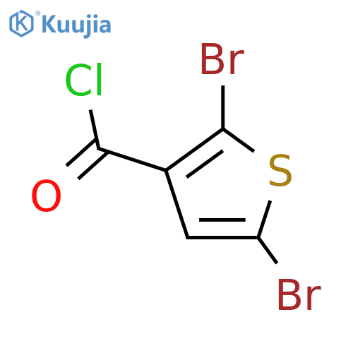 3-Thiophenecarbonyl chloride, 2,5-dibromo- structure