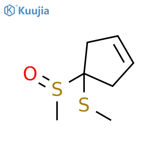 Cyclopentene, 4-(methylsulfinyl)-4-(methylthio)- structure