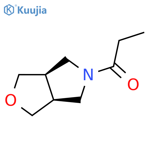 1H-Furo[3,4-c]pyrrole, hexahydro-5-(1-oxopropyl)-, cis- structure