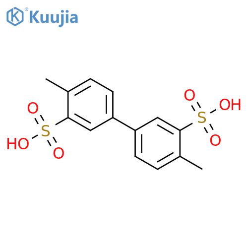 4,4'-dimethyl-[1,1'-biphenyl]-3,3'-disulfonic acid structure