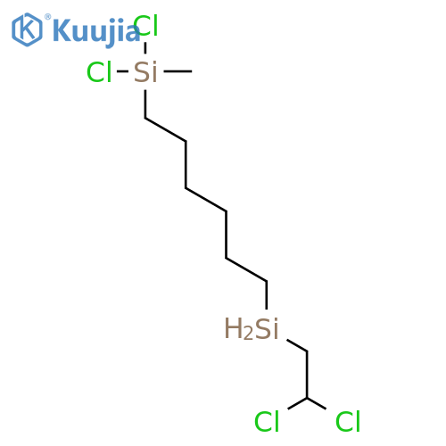 Silane, dichloro[6-(dichloroethylsilyl)hexyl]methyl- structure