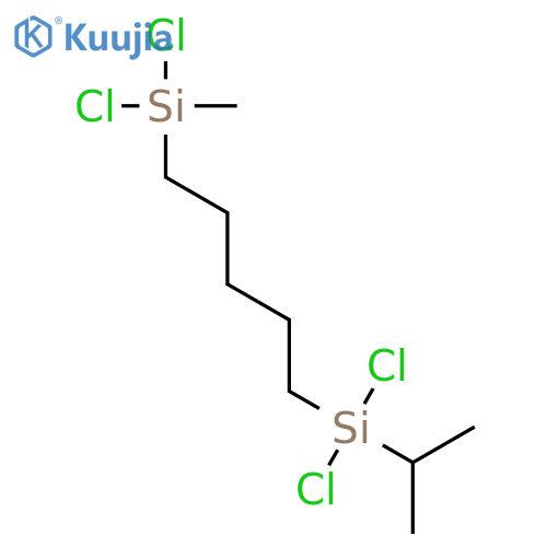 Silane, dichloro[5-[dichloro(1-methylethyl)silyl]pentyl]methyl- structure
