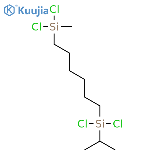 Silane, dichloro[6-[dichloro(1-methylethyl)silyl]hexyl]methyl- structure